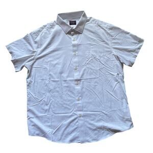 UNTUCKit Mens/Teen White Button Down Collar Shirt Size XL Performance Golf